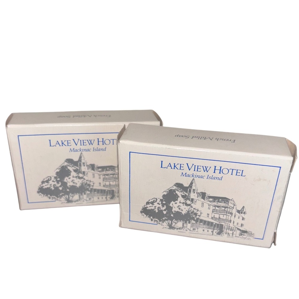 Lake View Hotel | Mackinac Island | French Milled Soap |‎ Set of 2 | NEW